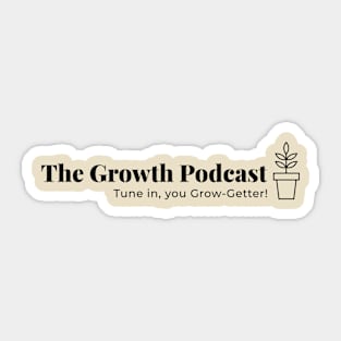 The Growth Podcast Charcoal Sticker